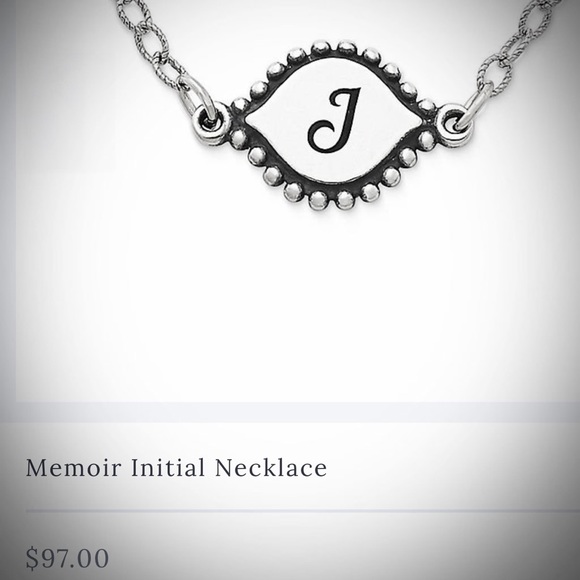 James Avery Memoir Initial J Engraved 